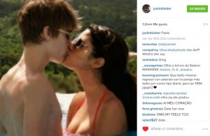Justin instagram selena